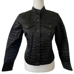 Gap Quilted Black Jacket Size XS